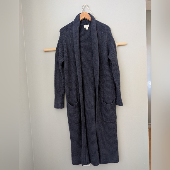 Caslon Deep Blue Women's Cardigan Long Size Small Navy - Picture 3 of 3